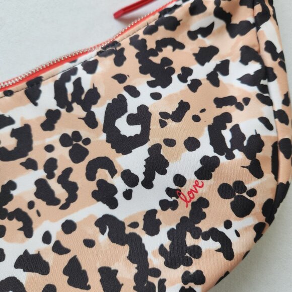 Brighton Spotted Love Leopard Print Swing Bag Feminine Cute Glam Hearts Playful - Picture 8 of 10